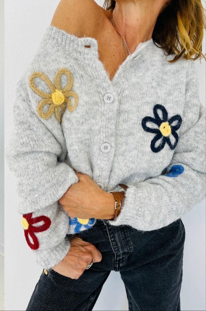 Gilet femme assortis fleurs