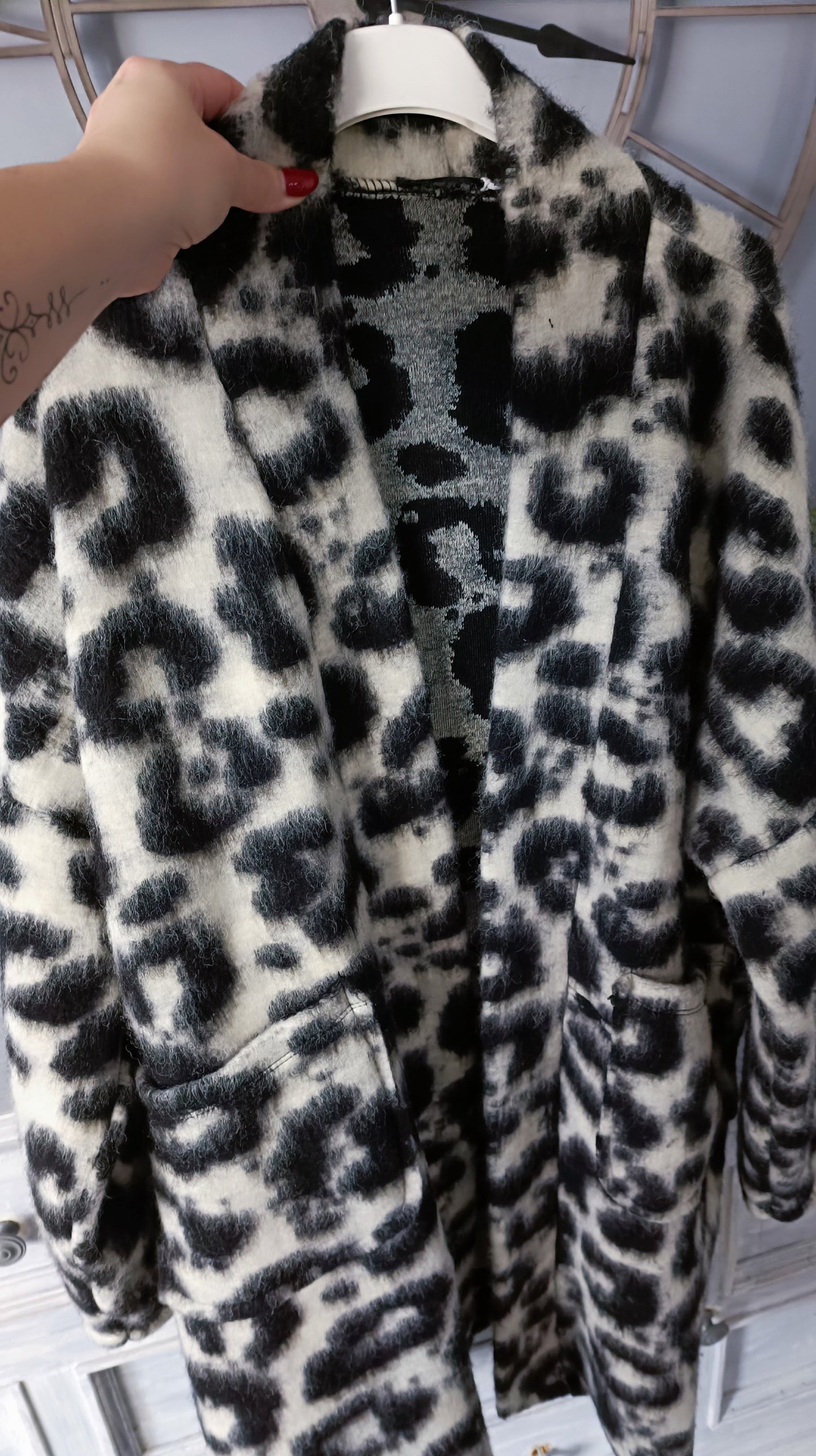 Manteau femme motifs léopard