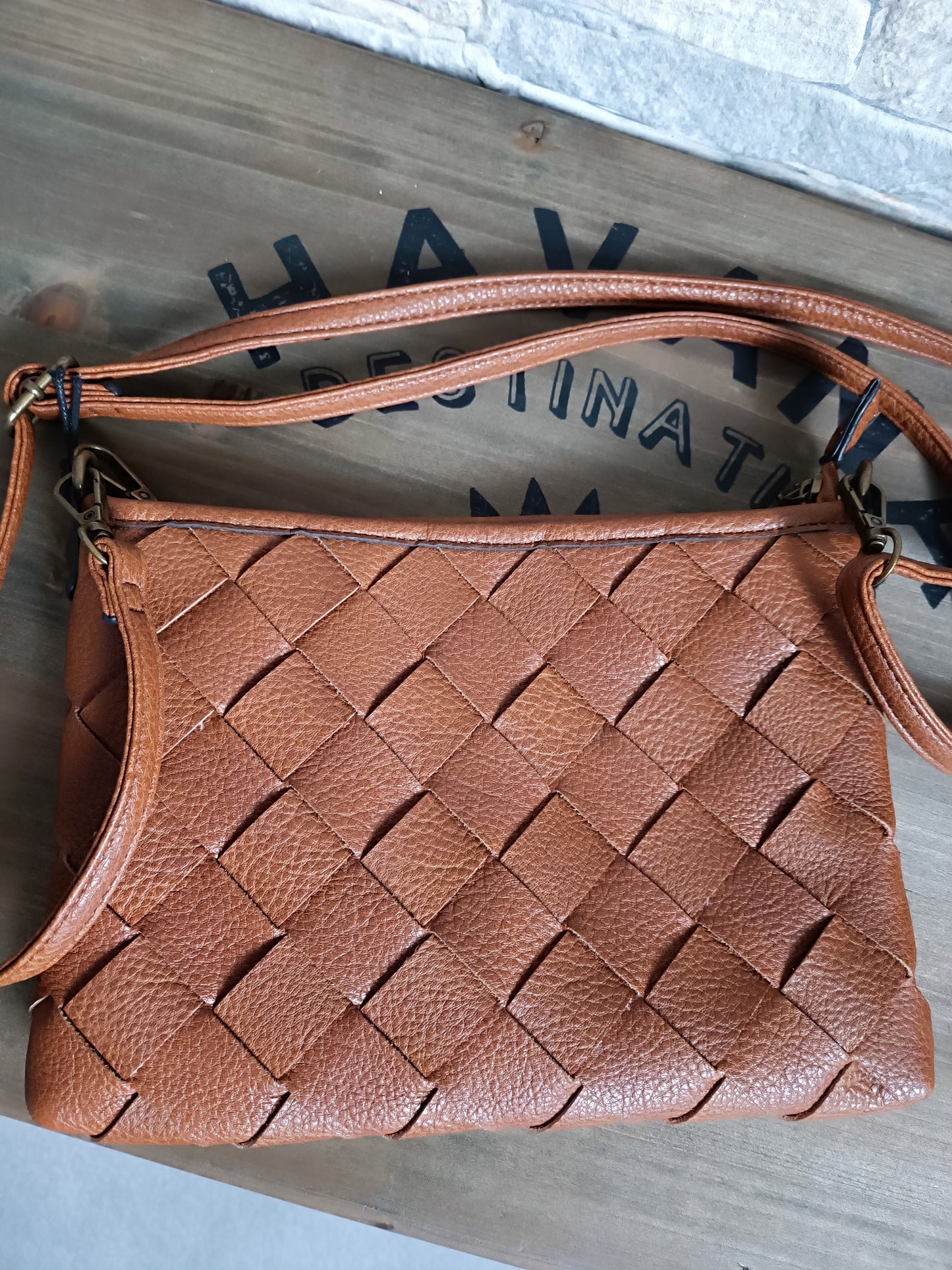 Sac bandoulière camel